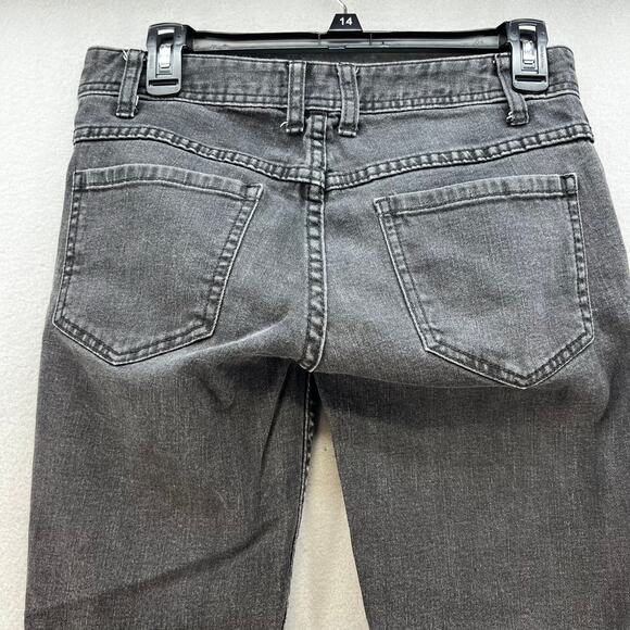 Free People Jeans Women's 27 (4) Black Classic Skinny Raw Hem Preppy Normcore - Picture 3 of 14